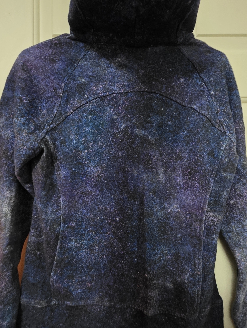 Lululemon Scuba Polar Lights Galaxy Zip Up Hoodie Light Cotton Fleece Size 6 - Picture 6 of 10